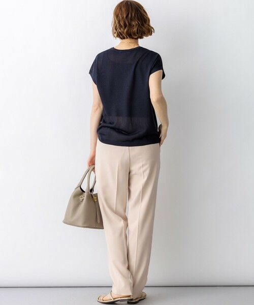 L size ONWARD(大きいサイズ) / エルサイズオンワード ニット・セーター | 【一部先行予約】シャイニーシアー ノースリーブ ニット | 詳細16