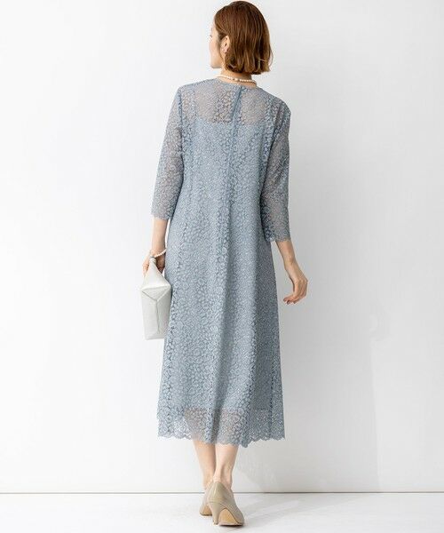 L size ONWARD(大きいサイズ) / エルサイズオンワード ドレス | 【APPLAUDIR】ニュアンスフラワーレース ドレス | 詳細5