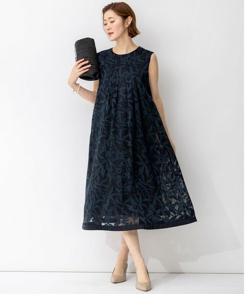 L size ONWARD(大きいサイズ) / エルサイズオンワード ドレス | 【APPLAUDIR】シャドウフラワーオパール ドレス | 詳細5