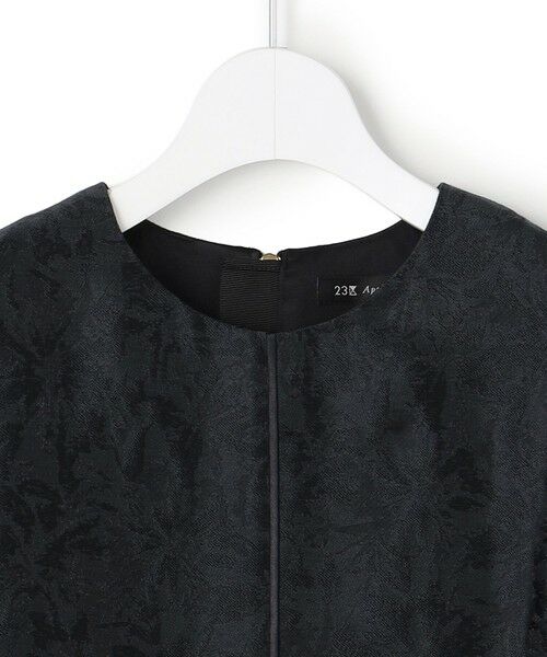 L size ONWARD(大きいサイズ) / エルサイズオンワード ドレス | 【APPLAUDIR】シアーフラワージャカード ドレス | 詳細7