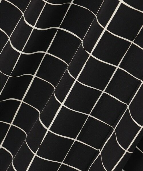 L size ONWARD(大きいサイズ) / エルサイズオンワード ミニ丈・ひざ丈ワンピース | 【30th ANNIVERSARY】 ウィンドウペンプリント シャツワンピース | 詳細21