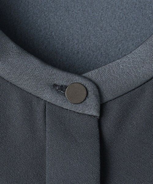 L size ONWARD(大きいサイズ) / エルサイズオンワード ロング・マキシ丈ワンピース | FluidBackSatin シャツワンピース | 詳細10