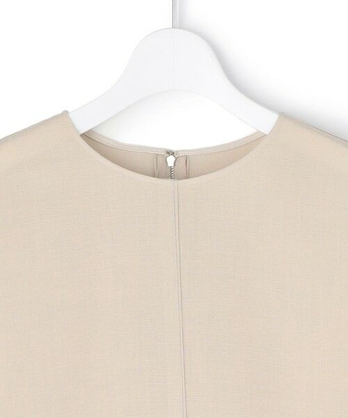 L size ONWARD(大きいサイズ) / エルサイズオンワード ロング・マキシ丈ワンピース | ドライアセテートスラブ フレンチスリーブワンピース | 詳細10