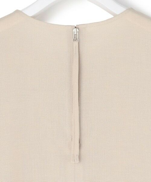 L size ONWARD(大きいサイズ) / エルサイズオンワード ロング・マキシ丈ワンピース | ドライアセテートスラブ フレンチスリーブワンピース | 詳細16