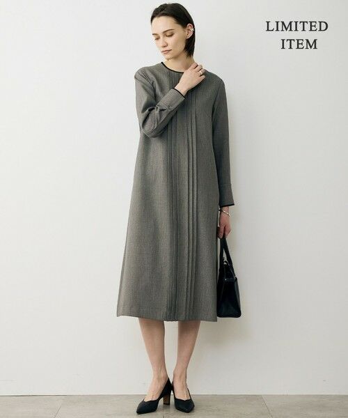 L size ONWARD(大きいサイズ) / エルサイズオンワード ロング・マキシ丈ワンピース | 【WEB限定】ツイードタックワンピース | 詳細2