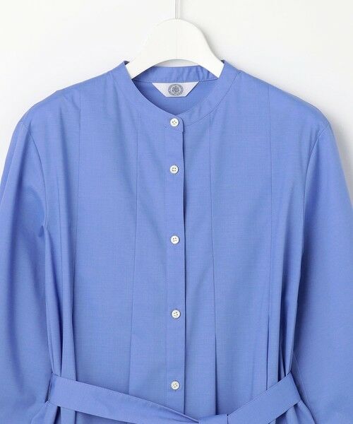 L size ONWARD(大きいサイズ) / エルサイズオンワード ロング・マキシ丈ワンピース | 【WEB限定】SOFT TC ストレッチ シャツ ワンピース | 詳細5