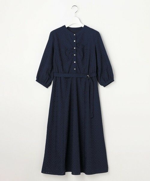 L size ONWARD(大きいサイズ) / エルサイズオンワード ロング・マキシ丈ワンピース | エンブロイダリー ワンピース | 詳細4