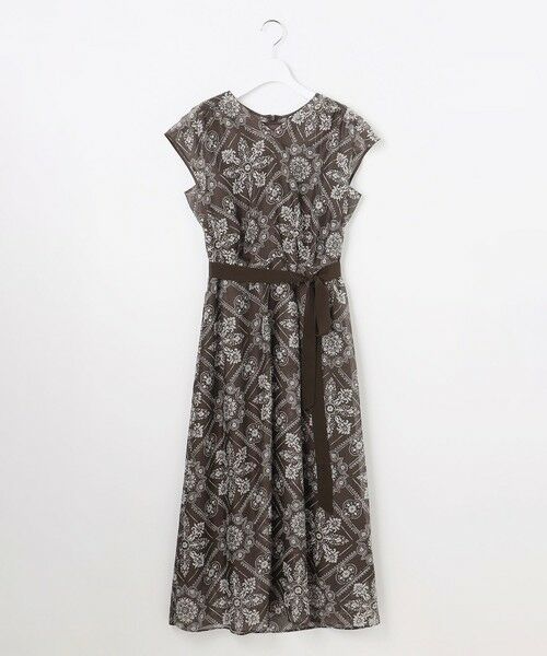 L size ONWARD(大きいサイズ) / エルサイズオンワード ロング・マキシ丈ワンピース | 【カタログ掲載】ロータスタイルプリント ワンピース | 詳細8