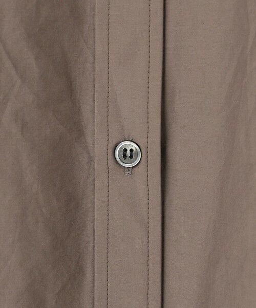 L size ONWARD(大きいサイズ) / エルサイズオンワード ミニ丈・ひざ丈ワンピース | ナイロンコットンタフタ シャツワンピース | 詳細8