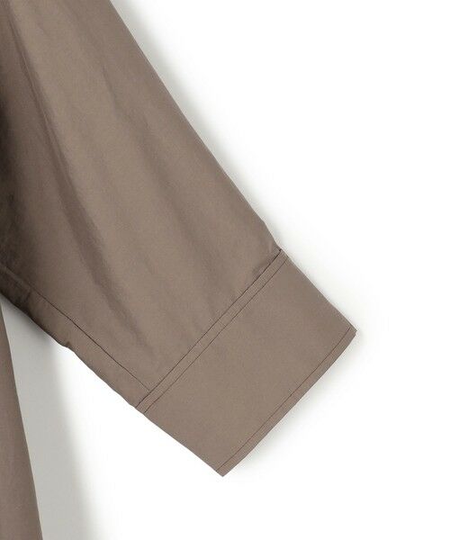 L size ONWARD(大きいサイズ) / エルサイズオンワード ミニ丈・ひざ丈ワンピース | ナイロンコットンタフタ シャツワンピース | 詳細11