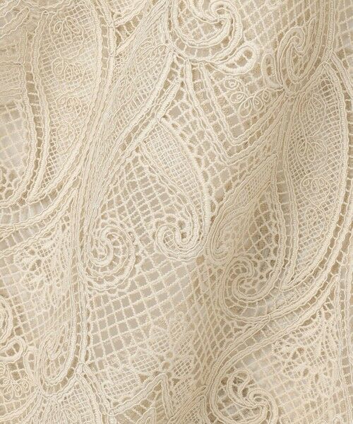 L size ONWARD(大きいサイズ) / エルサイズオンワード ロング・マキシ丈ワンピース | ペイズリーレース キャミソールワンピース | 詳細14