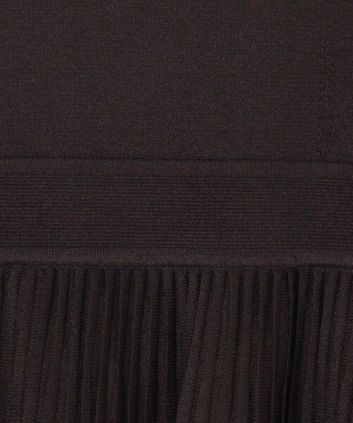 L size ONWARD(大きいサイズ) / エルサイズオンワード ミニ丈・ひざ丈ワンピース | プリーツニット ワンピース | 詳細9