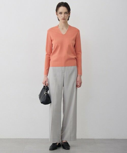 L size ONWARD(大きいサイズ) / エルサイズオンワード その他パンツ | ハイツイストドライメッシュ ワイドストレートパンツ | 詳細5