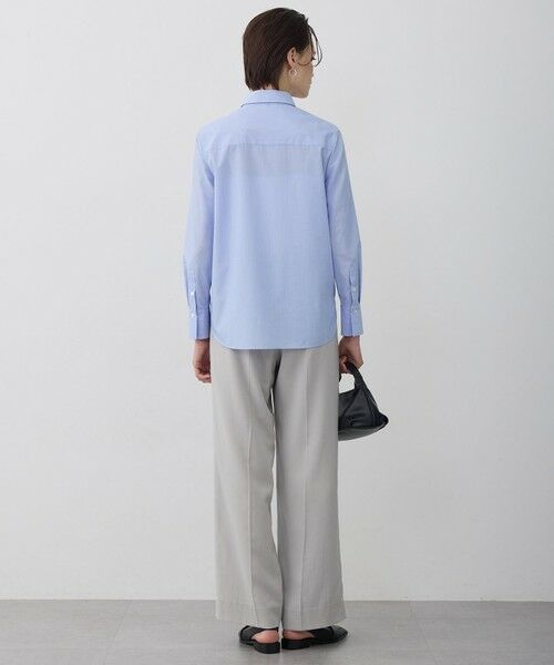 L size ONWARD(大きいサイズ) / エルサイズオンワード その他パンツ | ハイツイストドライメッシュ ワイドストレートパンツ | 詳細8