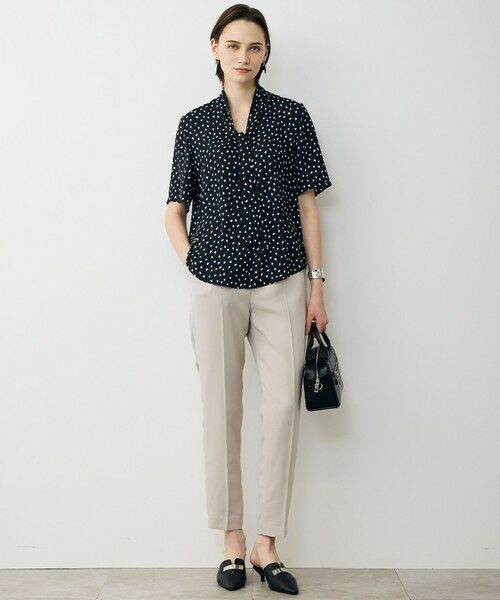 L size ONWARD(大きいサイズ) / エルサイズオンワード その他パンツ | 【WEB限定カラーあり】FluidBackSatin ドロストパンツ | 詳細4