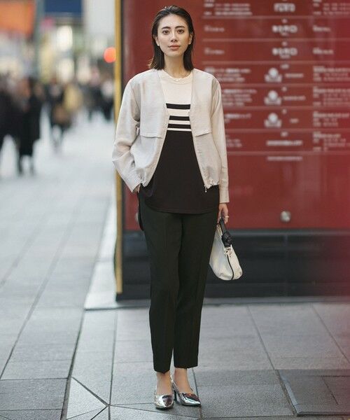 L size ONWARD(大きいサイズ) / エルサイズオンワード その他パンツ | 【WEB限定カラーあり】FluidBackSatin ドロストパンツ | 詳細19