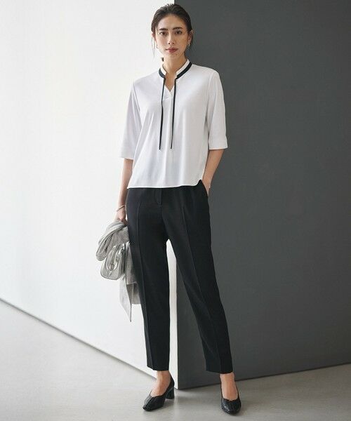 L size ONWARD(大きいサイズ) / エルサイズオンワード その他パンツ | 【WEB限定カラーあり】FluidBackSatin ドロストパンツ | 詳細23