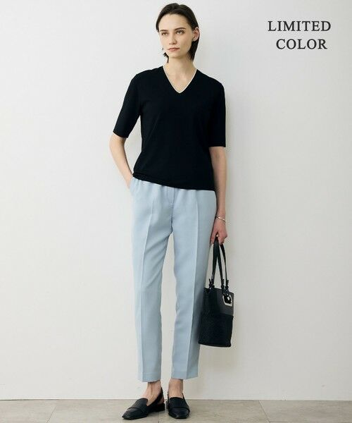 L size ONWARD(大きいサイズ) / エルサイズオンワード その他パンツ | 【WEB限定カラーあり】FluidBackSatin ドロストパンツ | 詳細24