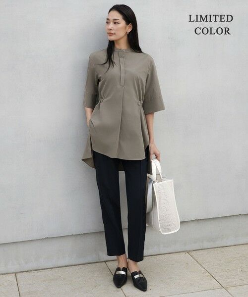 L size ONWARD(大きいサイズ) / エルサイズオンワード その他パンツ | 【新色追加・WEB限定カラーあり】FluidBackSatin ドロストパンツ | 詳細30