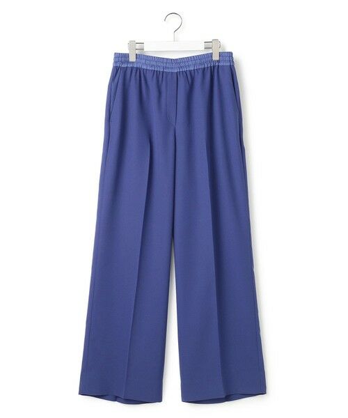 L size ONWARD(大きいサイズ) / エルサイズオンワード その他パンツ | 【WEB限定カラーあり】FluidBackSatin ワイドパンツ（ロイヤルブルー）