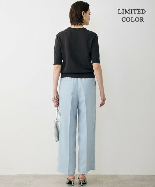 L size ONWARD(大きいサイズ) / エルサイズオンワード その他パンツ | 【WEB限定カラーあり】FluidBackSatin ワイドパンツ | 詳細16