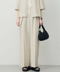 L size ONWARD(大きいサイズ) / エルサイズオンワード その他パンツ | ドライクールトロ クロスタックワイドパンツ