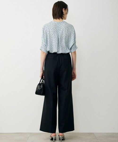 L size ONWARD(大きいサイズ) / エルサイズオンワード その他パンツ | ドライクールトロ クロスタックワイドパンツ | 詳細10