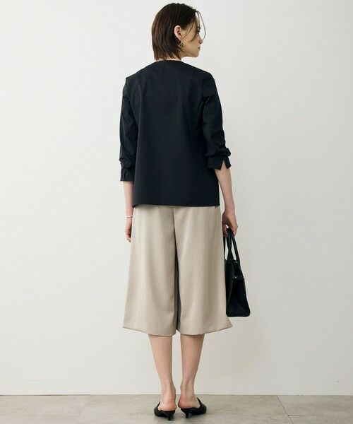 L size ONWARD(大きいサイズ) / エルサイズオンワード その他パンツ | ワッシャーダルサテン ニーショーツ | 詳細3