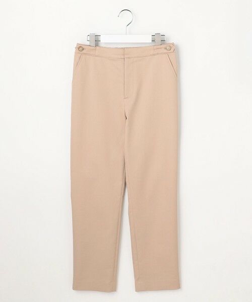 L size ONWARD(大きいサイズ) / エルサイズオンワード その他パンツ | 【WEB限定カラーあり】TCシャンブレーサテンST テーパード パンツ（【WEB限定】ベージュ系）