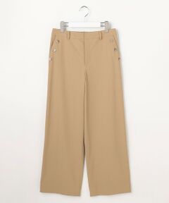 L size ONWARD(大きいサイズ) / エルサイズオンワード その他パンツ | 麻シェルドライ ワイド ストレート パンツ