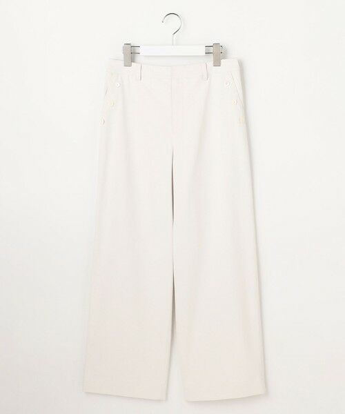 L size ONWARD(大きいサイズ) / エルサイズオンワード その他パンツ | 麻シェルドライ ワイド ストレート パンツ | 詳細6