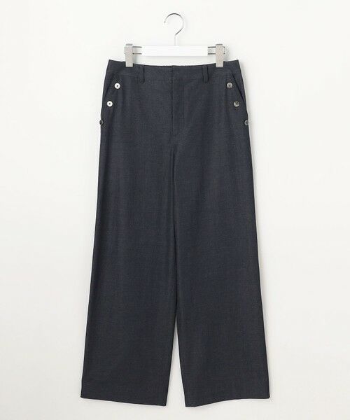 L size ONWARD(大きいサイズ) / エルサイズオンワード その他パンツ | 麻シェルドライ ワイド ストレート パンツ | 詳細27
