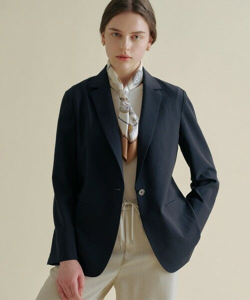 L size ONWARD(大きいサイズ) / エルサイズオンワード その他パンツ | ペンシル SLUB STRIPE ワイド イージー パンツ | 詳細2