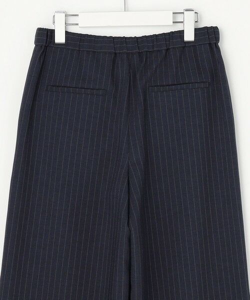 L size ONWARD(大きいサイズ) / エルサイズオンワード その他パンツ | ペンシル SLUB STRIPE ワイド イージー パンツ | 詳細15