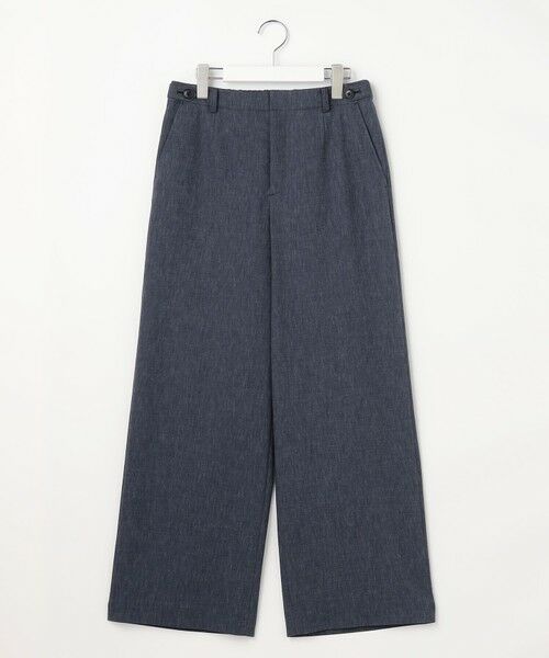 L size ONWARD(大きいサイズ) / エルサイズオンワード その他パンツ | リネンバイオシャンブレー ワイド パンツ | 詳細10