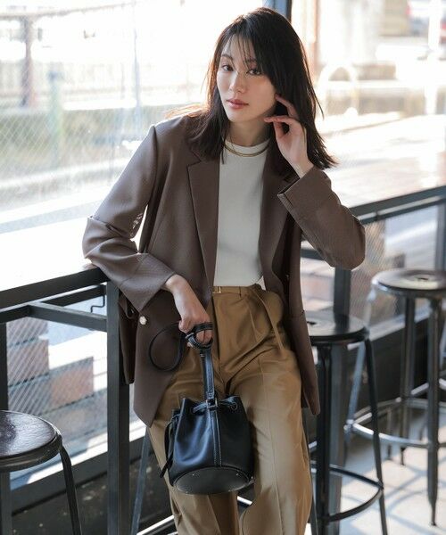 L size ONWARD(大きいサイズ) / エルサイズオンワード その他パンツ | ツイステッドクリアチノワイド パンツ | 詳細18