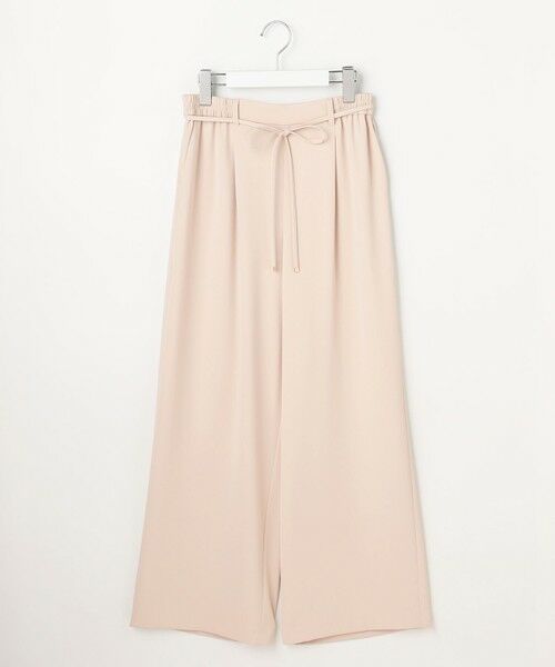 L size ONWARD(大きいサイズ) / エルサイズオンワード その他パンツ | ベルトセットイージー ワイドパンツ | 詳細7