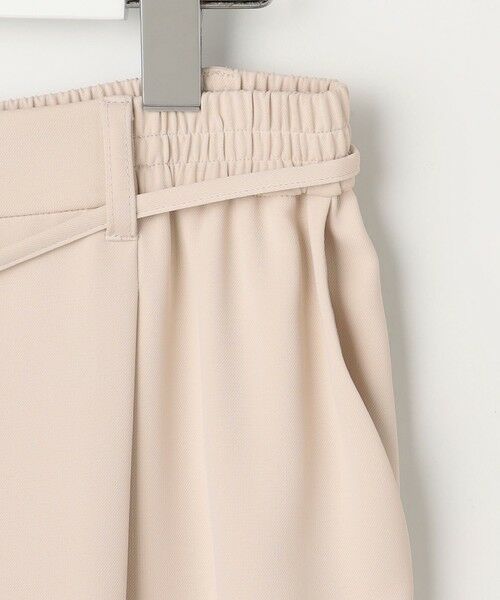 L size ONWARD(大きいサイズ) / エルサイズオンワード その他パンツ | ベルトセットイージー ワイドパンツ | 詳細12