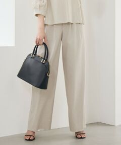 L size ONWARD(大きいサイズ) / エルサイズオンワード その他パンツ | 【SHIHOさん着用・セットアップ対応】リネンストレッチワイド パンツ