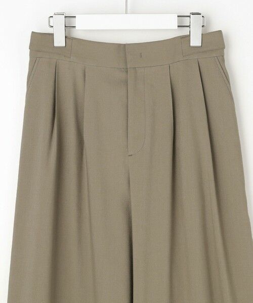 L size ONWARD(大きいサイズ) / エルサイズオンワード その他パンツ | 【SHIHOさん着用・セットアップ対応】リネンストレッチワイド パンツ | 詳細18