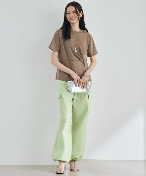 L size ONWARD(大きいサイズ) / エルサイズオンワード カーゴパンツ | 【SHIHOさん着用】ハイカウントカーゴ パンツ | 詳細4