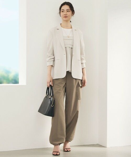 L size ONWARD(大きいサイズ) / エルサイズオンワード カーゴパンツ | 【SHIHOさん着用】ハイカウントカーゴ パンツ | 詳細15