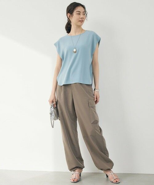 L size ONWARD(大きいサイズ) / エルサイズオンワード カーゴパンツ | 【SHIHOさん着用】ハイカウントカーゴ パンツ | 詳細16