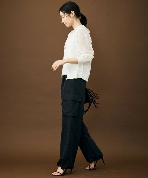 L size ONWARD(大きいサイズ) / エルサイズオンワード カーゴパンツ | 【SHIHOさん着用】ハイカウントカーゴ パンツ | 詳細27