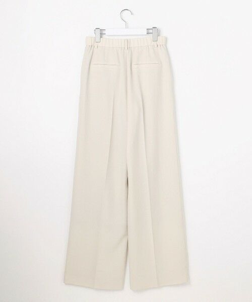 L size ONWARD(大きいサイズ) / エルサイズオンワード その他パンツ | 【17号サイズまで展開・カタログ掲載・セットアップ対応・セレモニー・ハレの日・通勤】テクスチャードスーツストレートワイド パンツ | 詳細9