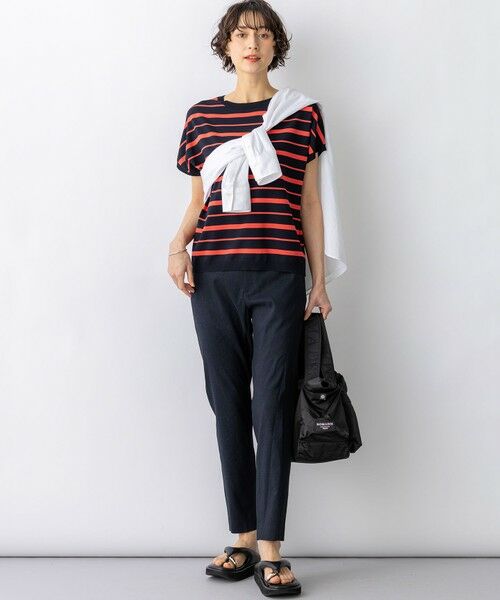 L size ONWARD(大きいサイズ) / エルサイズオンワード その他パンツ | 【CanCam掲載】リネンレーヨンストレッチ テーパード パンツ | 詳細18