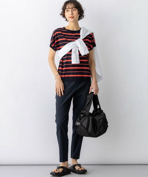 L size ONWARD(大きいサイズ) / エルサイズオンワード その他パンツ | 【CanCam掲載】リネンレーヨンストレッチ テーパード パンツ | 詳細19