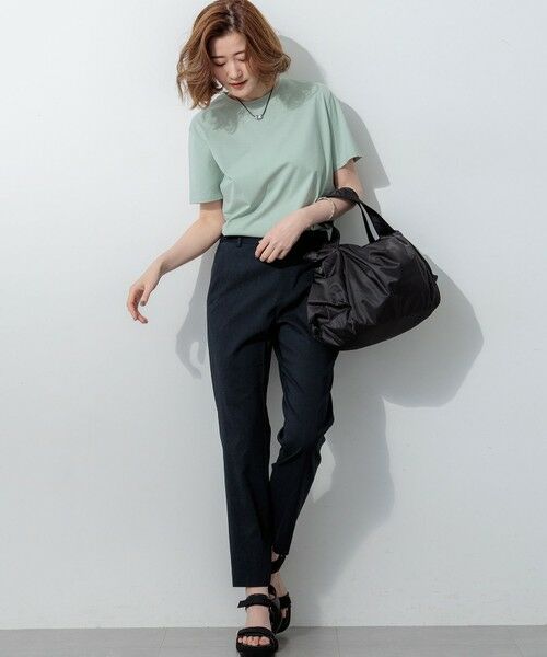 L size ONWARD(大きいサイズ) / エルサイズオンワード その他パンツ | 【CanCam掲載】リネンレーヨンストレッチ テーパード パンツ | 詳細22