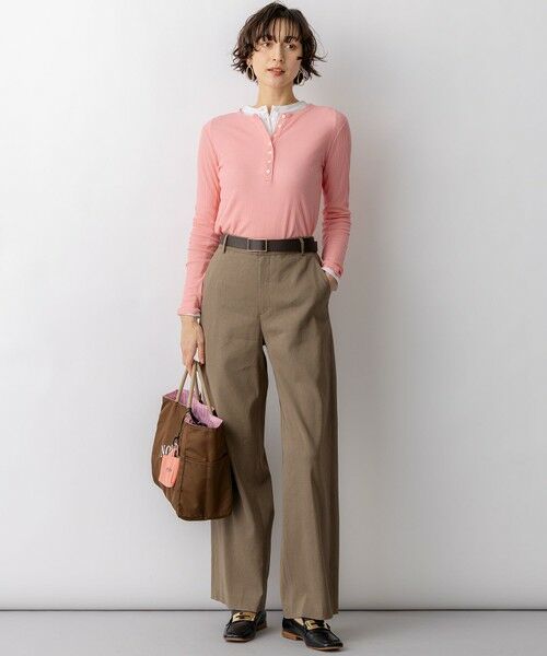 L size ONWARD(大きいサイズ) / エルサイズオンワード その他パンツ | 【CanCam・CLASSY.掲載】リネンレーヨンストレッチ ワイドパンツ | 詳細15