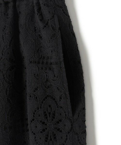 L size ONWARD(大きいサイズ) / エルサイズオンワード その他パンツ | 【見上愛さん着用】ラッセルオーナメントレース ワイド パンツ | 詳細20